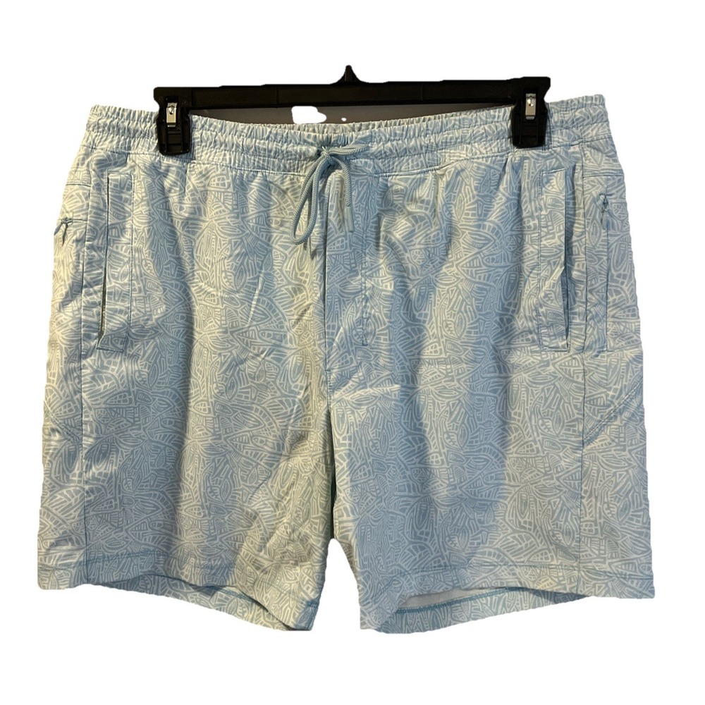 Birddogs Swim Shorts Men's 3XL 7" Inseam Blue White Liner Bird Dogs